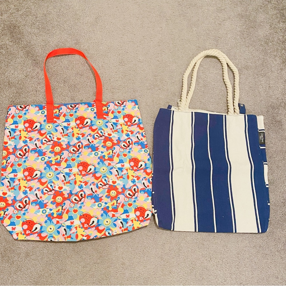 Set of 2: Estée Lauder and Lancome Tote Bags BRAND NEW